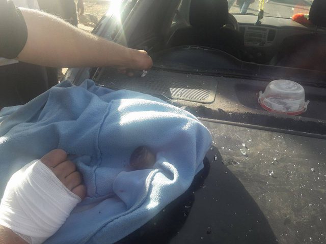 بالصور: إصابة شاب بالرصاص الحي بمحافظة نابلس