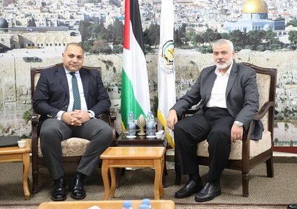 الوفد الأمني المصري يلتقي هنية وعدداً من قيادات حماس في غزة