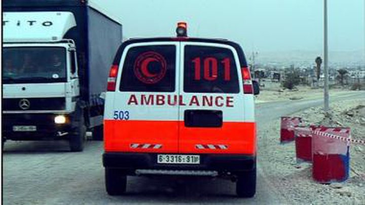 إصابة مواطن بحادث سير جنوب نابلس