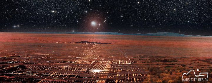 تصميم مدينة سكنية على سطح المريخ