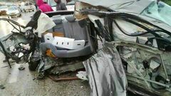 حادث سير مروع على طريق دير بلوط