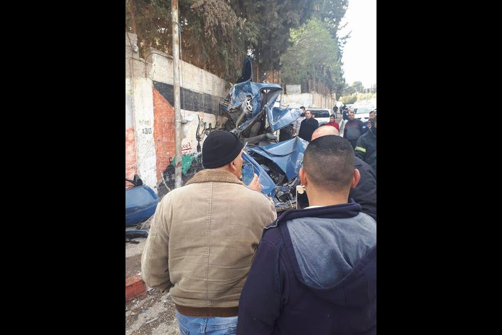 10 إصابات نتيجة اصطدام شاحنة ركبات في بيت لحم