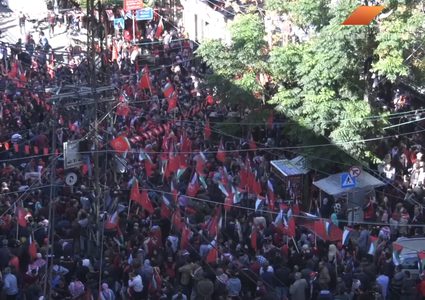 مسيرة "ثورة مستمرة حتى العودة والقدس" (فيديو)