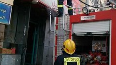 الدفاع المدني يخمد حريقاً بمطعم ومقهى