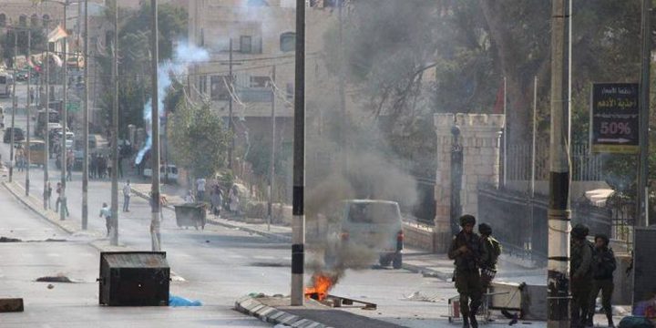 الاحتلال يقمع مسيرة سلمية شمال مدينة بيت لحم