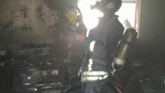 بالصور: اندلاع حريق في منزل