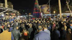 اضاءة شجرة الميلاد في اريحا