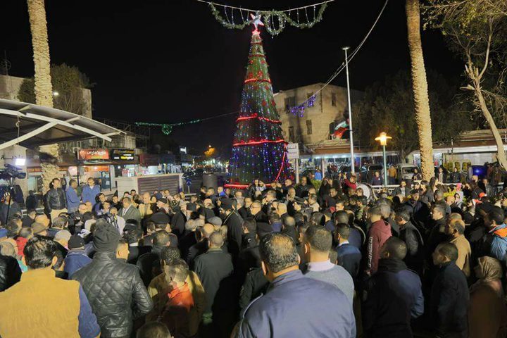 اضاءة شجرة الميلاد في اريحا