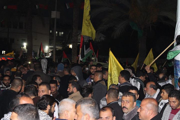 وقفة احتجاج عشية الاحتفالات بأعياد الميلاد في جنين