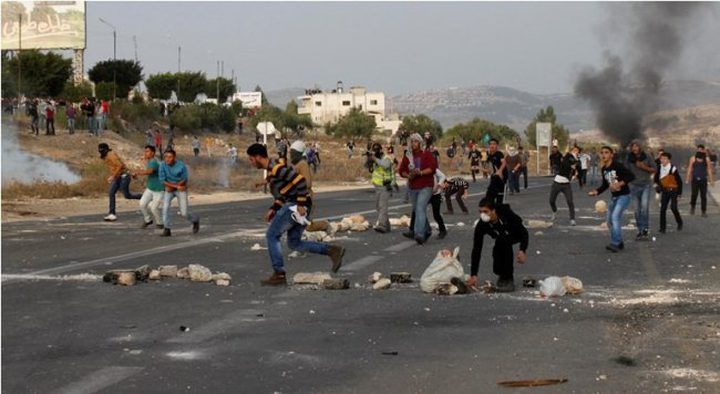 إصابتان بالرصاص المعدني في مواجهات مع جيش الاحتلال بقلقيلية