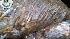 ضبط نصف طن دخان من انتاج مخلفات المصانع الاسرائيلية