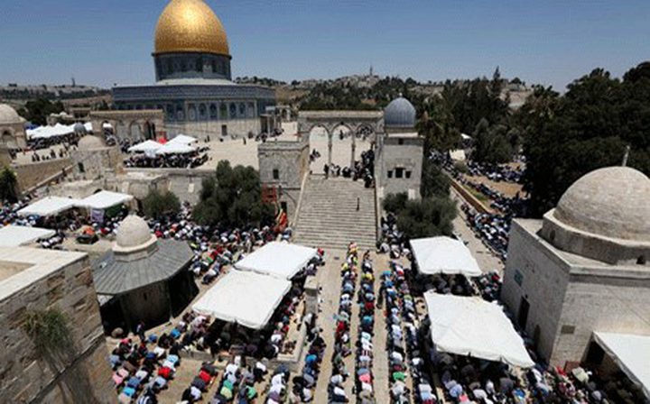 45 ألف مصلٍ أدوا صلاة الجمعة في الأقصى
