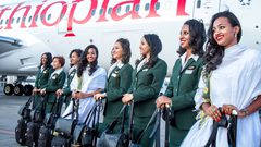 أول رحلة جوية إفريقية بطاقم من النساء  في أثيوبيا