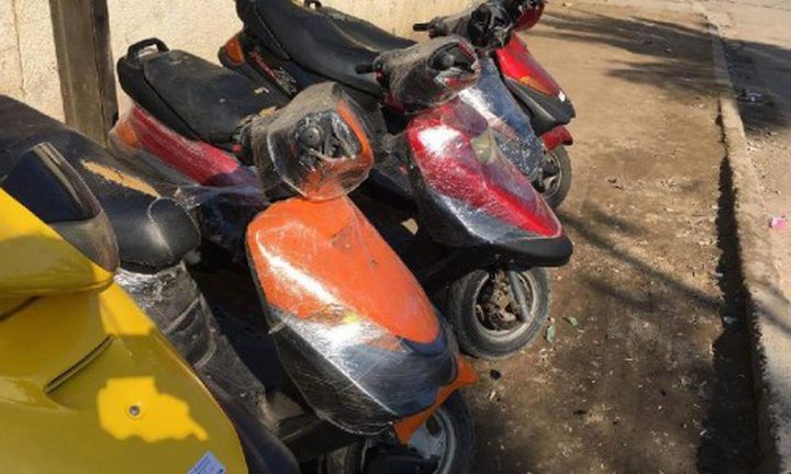 شرطة جنين تتلف 180 مركبة ودراجة نارية غير قانونية