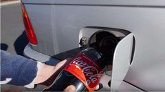 كوكا كولا بدلا من البنزين في حادثة فريدة من نوعها.