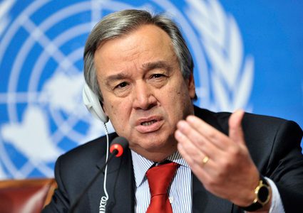 غوتيريش: لا بديل عن حل الدولتين