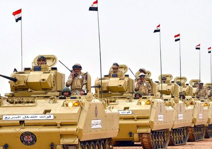 الجيش المصري يحشد قواته لبدأ عملية عسكرية "غير مسبوقة" في سيناء