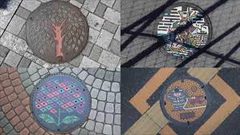 يابانيون يحولون "أغطية التصريف" لأعمال فنية