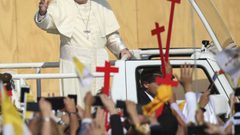 الاعتداء على بابا الفاتيكان في تشيلي