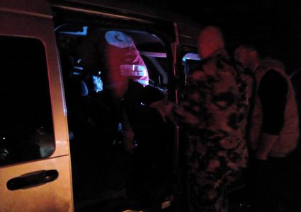 أربع اصابات في حادث تصادم بين مركبتين