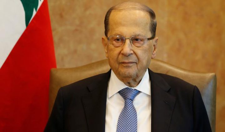 عون يدعو الأمم المتحدة الى منع إسرائيل من بناء الجدار الاسمنتي