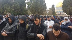 25 ألفًا يؤدون صلاة الجمعة في الأقصى(صور)