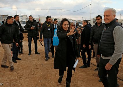 أنجلينا جولي توجه رسالة إلى مجلس الأمن من "الزعتري"