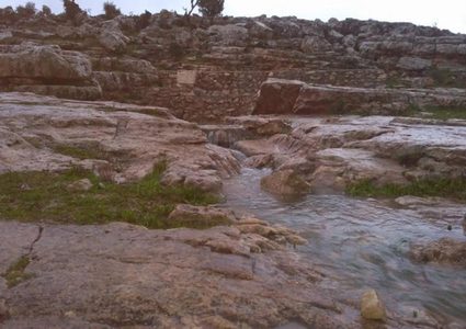 مياه مستوطنة "اريئيل" العادمة تلوث نبع بئر حارس شمال سلفيت