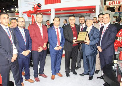 الدفاع المدني يشارك في معرض انترسك السنوي في دبي