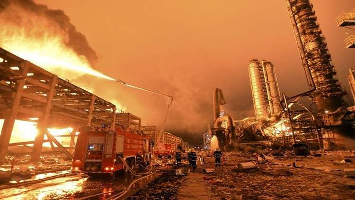 قتيل وجرحى بانفجار في مصنع كيميائي بالصين