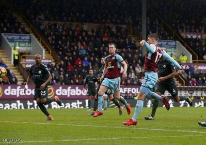 مانشستر سيتي يدفع ثمن الفرص المهدرة أمام بيرنلي