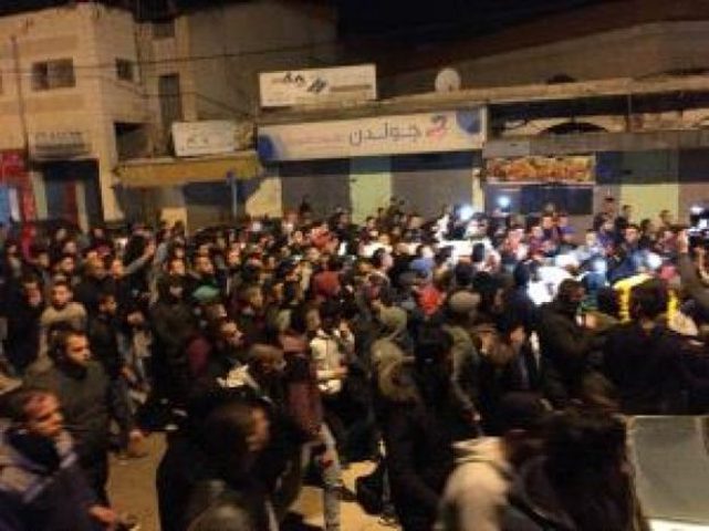 مسيرة غاضبة في جنين تنديداً بجرائم الاحتلال(صور)