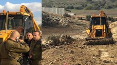 الاحتلال يشرع بشق طريق في أراضي جنوب بيت لحم