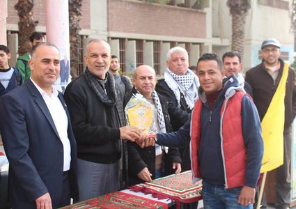 فتح إقليم شرق غزة تكرم طلبة مدرسة عبد الفتاح حمود الثانوية