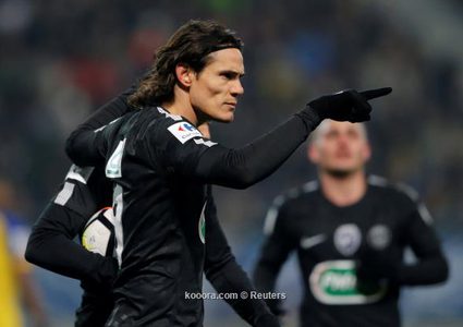 كافاني يثير القلق في سان جيرمان قبل موقعة ريال مدريد