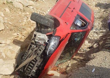 خمسُ إصابات بحادث سير