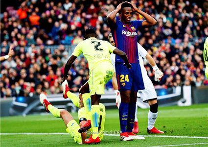 برشلونة يسقط في فخ التعادل السلبي أمام خيتافي