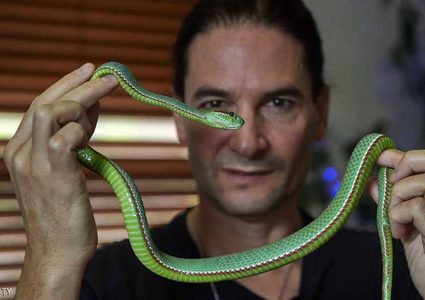 خمسيني أمريكي : سم الثعابين سر الشباب الدائم