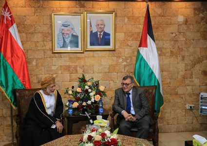 وزير خارجية سلطنة عُمان في زيارة رسمية إلى دولة فلسطين