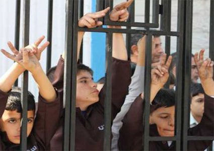 اعتصام تضامني مع القاصرين في سجون الاحتلال