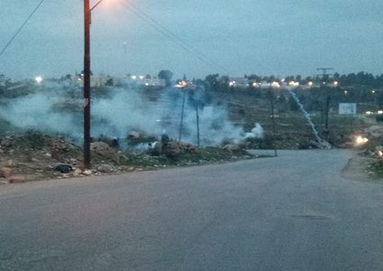 إصابات جراء قمع الاحتلال لمسيرة جنوب نابلس