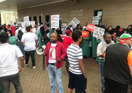 تظاهرة في جوهانسبورغ دعماً لفلسطين