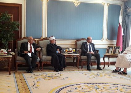 الهباش يلتقي وزير الأوقاف القطري ويدعوه لزيارة القدس والمشاركة في مؤتمر بيت المقدس