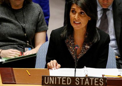 هايلي تخرج عن سياق العرف الدولي وتُهدّد: قرار الادارة الامريكية بشان القدس لن يتغير