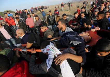 شهيد شرق البريج أصيب الجمعة الماضية