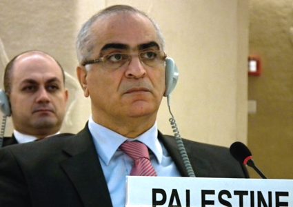 السفير خريشي يطلع بعثات الدول في جنيف على تطورات الأوضاع في فلسطين