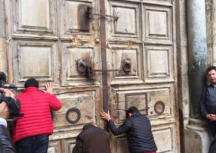 كنيسة القيامة مغلقة حتى إشعار آخر (فيديو)