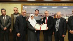 جامعة النجاح الوطنية تخرج الأسير هيثم جمال علي داود المحكوم 28 عاماً في سجون الاحتلال