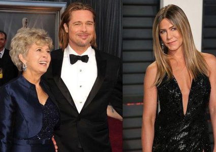 والدة براد بيت تشجعه العودة إلى جينيفر أنيستون .. هل يحقق رغبتها ؟