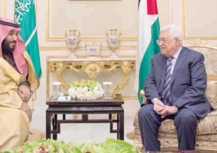 ولي العهد السعودي للرئيس: القضية الفلسطينية تحظى بأهمية خاصة لدى خادم الحرمين الشريفين